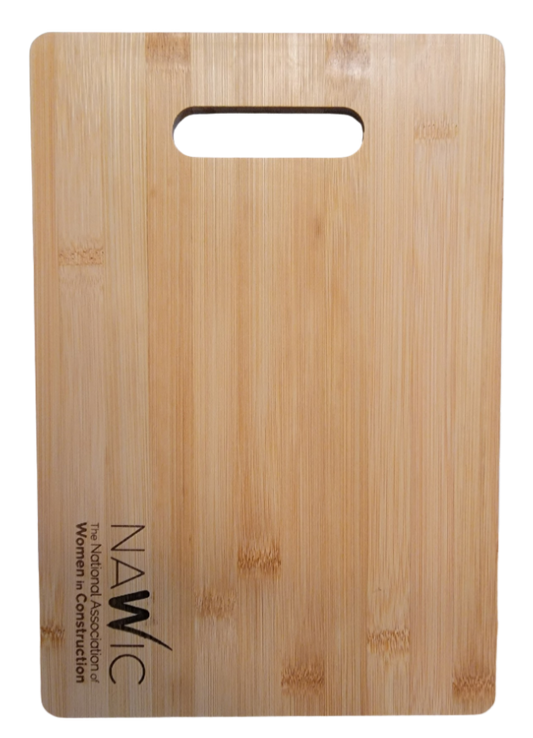 NAWIC Laser Engraved Bamboo Cutting Board 12"x8"